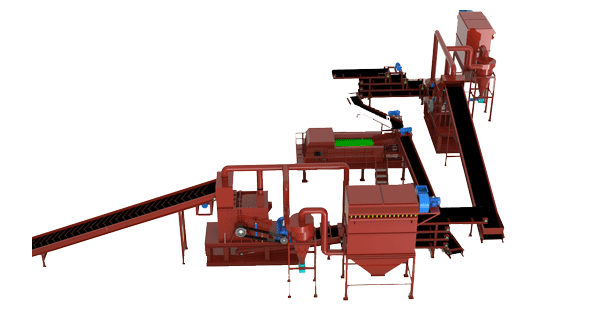 Scrap Motor Stator Recycling Plant Line for Copper Recycling